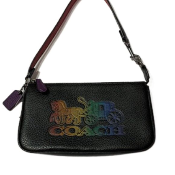 NWT COACH Nolita 19 Embossed Rainbow Horse & Carriage Ombre Brand New Great Gift - Picture 3 of 10